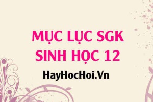 Mục lục Sách Giáo Khoa (SGK) Sinh học 12